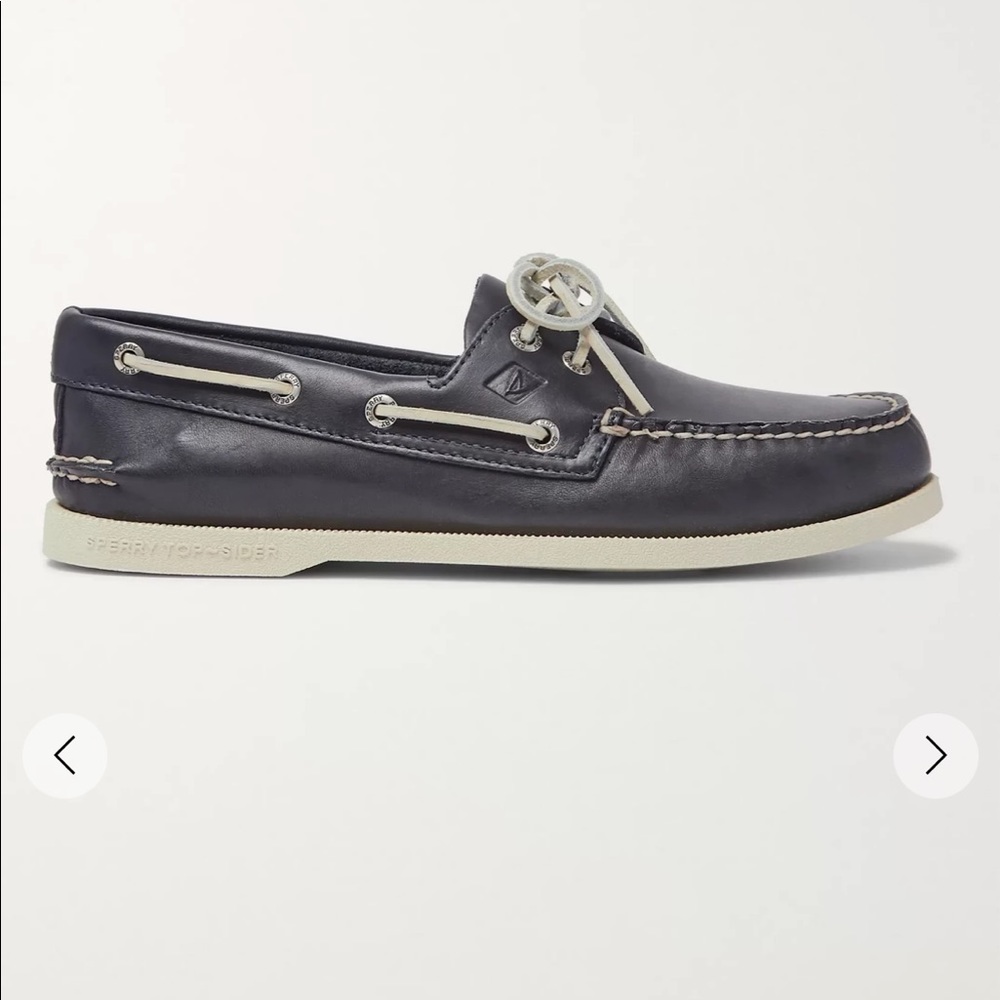 Sperry top sided boat shoe navy leather - Picture 2 of 10